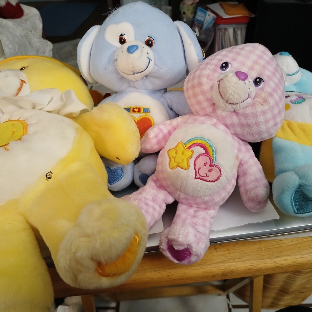 Adorable Pink and Blue Stuffed Animal Set
